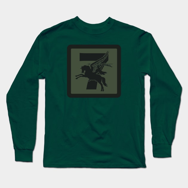 7 Para RHA Patch (subdued) Long Sleeve T-Shirt by Firemission45